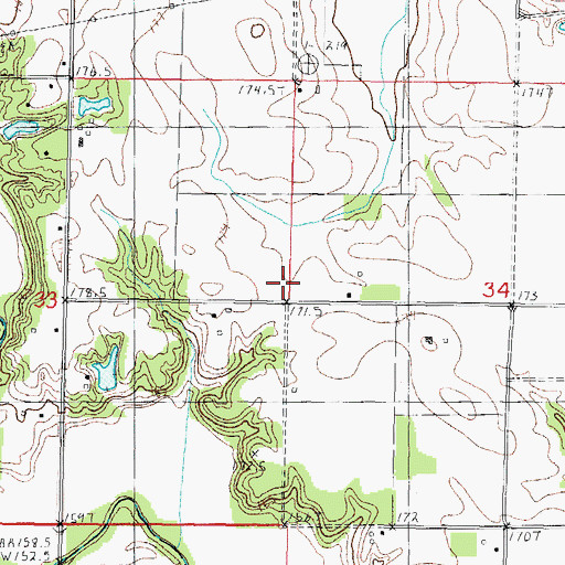 Topographic Map of School Number 10 (historical), IL