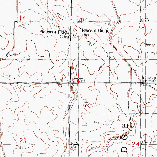 Topographic Map of School Number 7 (historical), IL