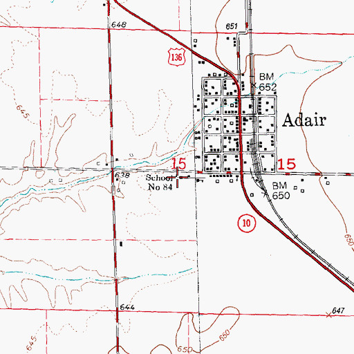 Topographic Map of School Number 84, IL