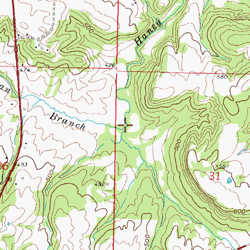 Topographic Map of Sheridan Branch, IL