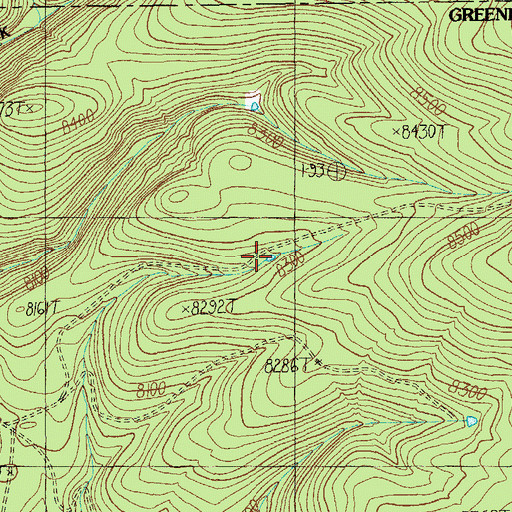 Topographic Map of Middle Fork Tank, AZ