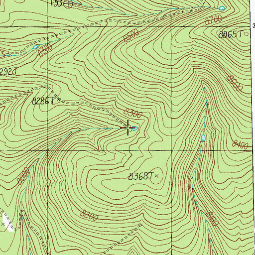 Topographic Map of Jacks Tank, AZ