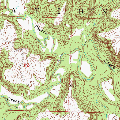 Topographic Map of Simmons Creek, IL