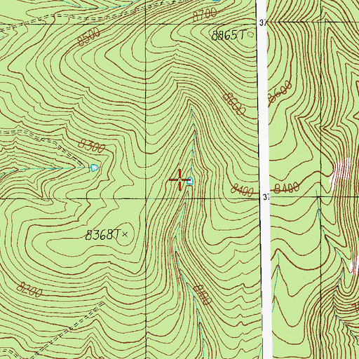Topographic Map of Seldom Seen Tank, AZ