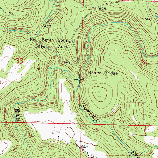 Topographic Map of Spring Branch, IL
