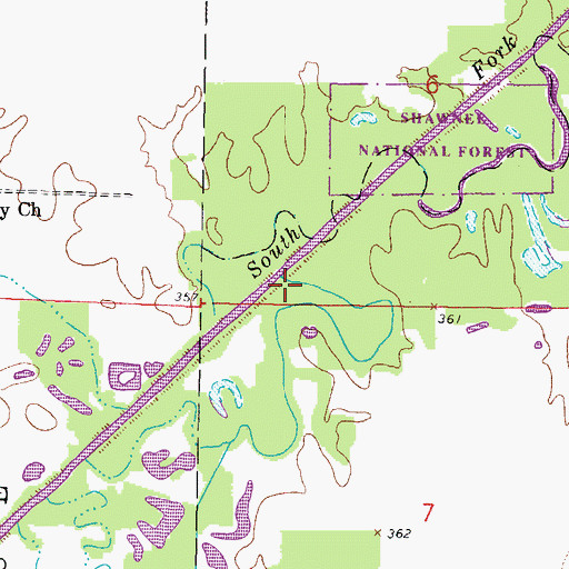 Topographic Map of Spring Valley Creek, IL