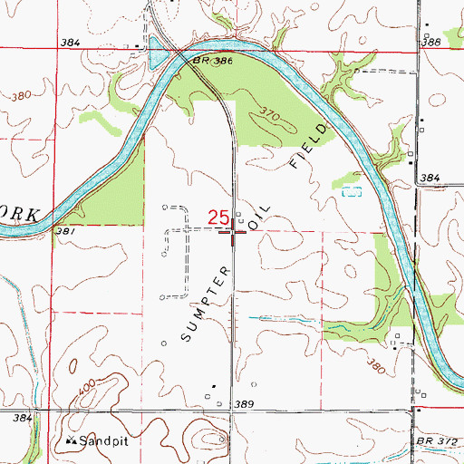 Topographic Map of Sumpter Oil Field, IL