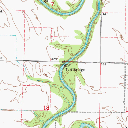 Topographic Map of Tait Bridge, IL