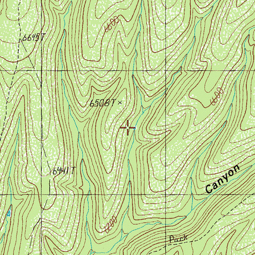 Topographic Map of Turkey Trap Tank, AZ