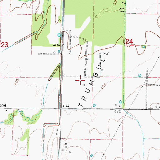 Topographic Map of Trumbull Oil Field, IL