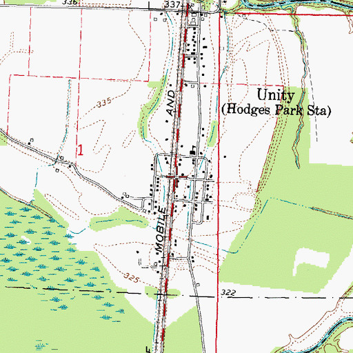 Topographic Map of Unity, IL