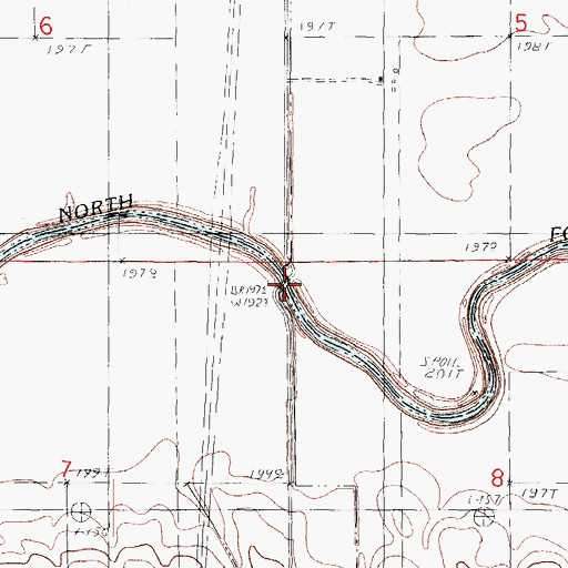 Topographic Map of Vieley Branch Gaging Station, IL