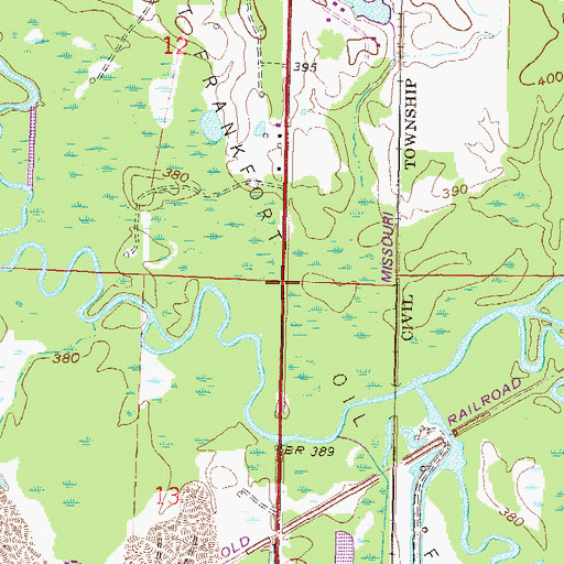 Topographic Map of West Frankfort Oil Field, IL