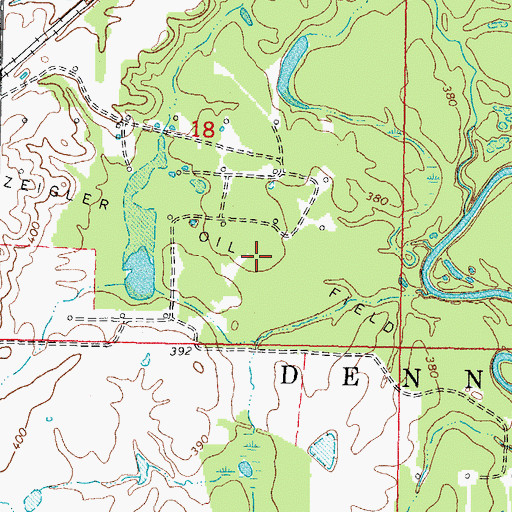 Topographic Map of Zeigler Oil Field, IL