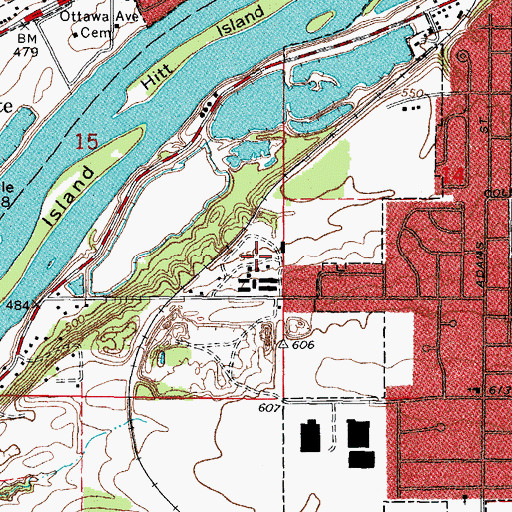 Topographic Map of La Salle County 4-H Grounds, IL