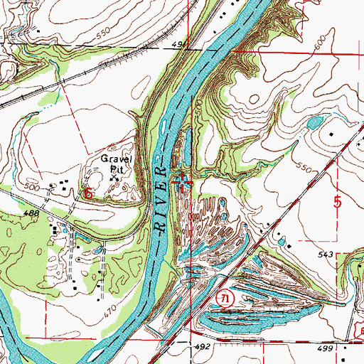 Topographic Map of Fox River State Park (historical), IL