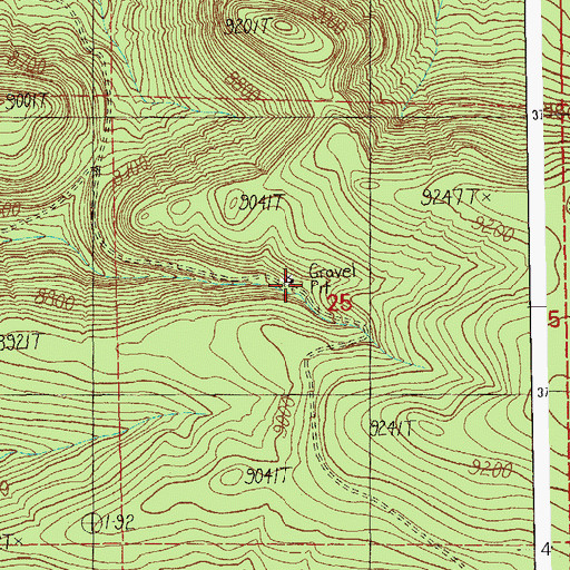 Topographic Map of Road Steak Tank, AZ