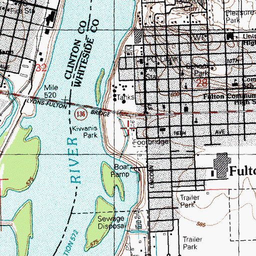 Topographic Map of Kiwanis Park, IL