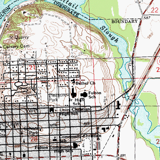 Topographic Map of Bethel Christian Reformed Church, IL