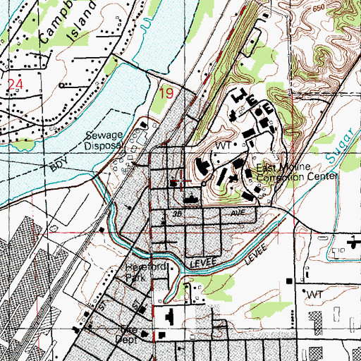 Topographic Map of Sovereign Grace Baptist Church, IL