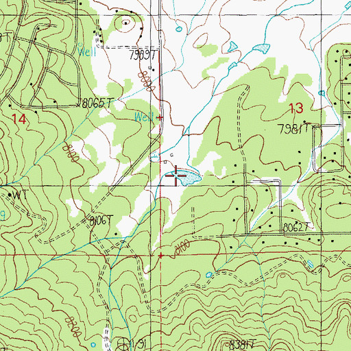 Topographic Map of Two X Tank, AZ