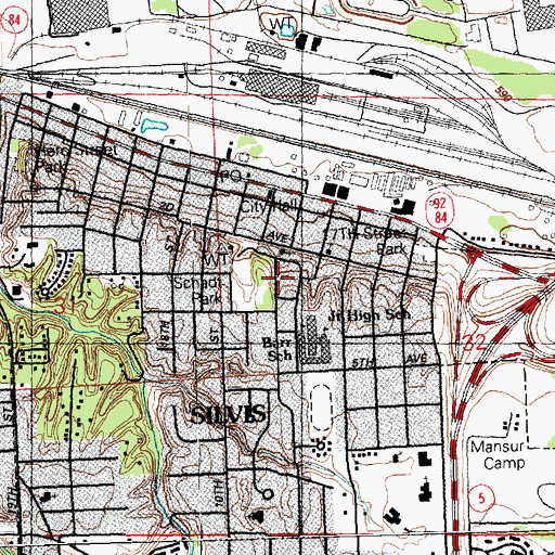 Topographic Map of Norman Schadt Park, IL