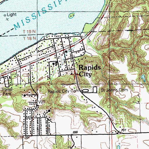 Topographic Map of Bethel Fellowship Assembly of God, IL
