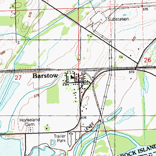 Topographic Map of Aldrin Junior High School, IL