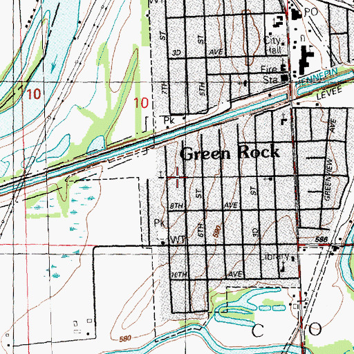 Topographic Map of Church of God, IL