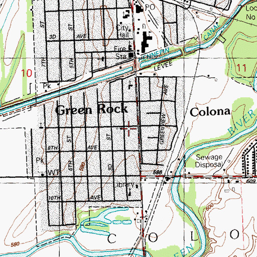Topographic Map of Calvary Tabernacle, IL