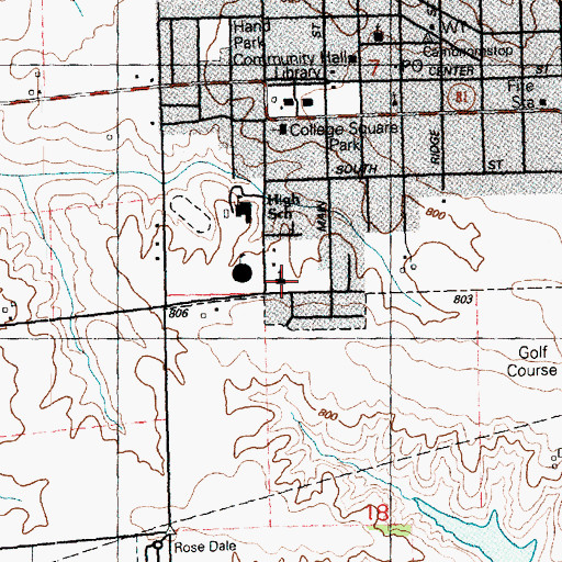 Topographic Map of Saint John Vianney Catholic Church, IL