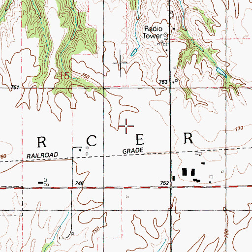 Topographic Map of Aledo Junior High School, IL
