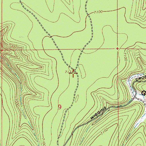 Topographic Map of Middle Ridge, AZ