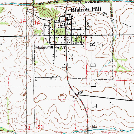 Topographic Map of State Historic Site Museum, IL