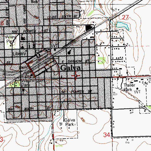Topographic Map of Grace United Methodist Church, IL
