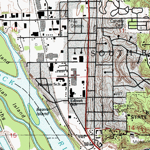Topographic Map of Watch Tower Plaza, IL