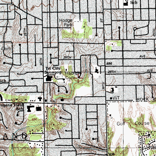 Topographic Map of Tri City Jewish Center, IL