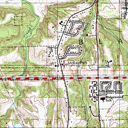 Topographic Map of New Apostolic Church, IL