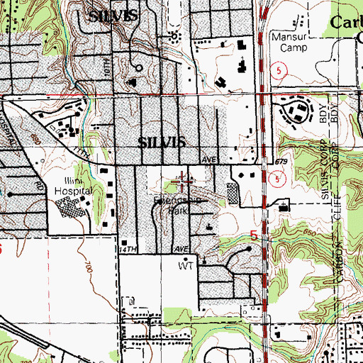 Topographic Map of Friendship Park, IL