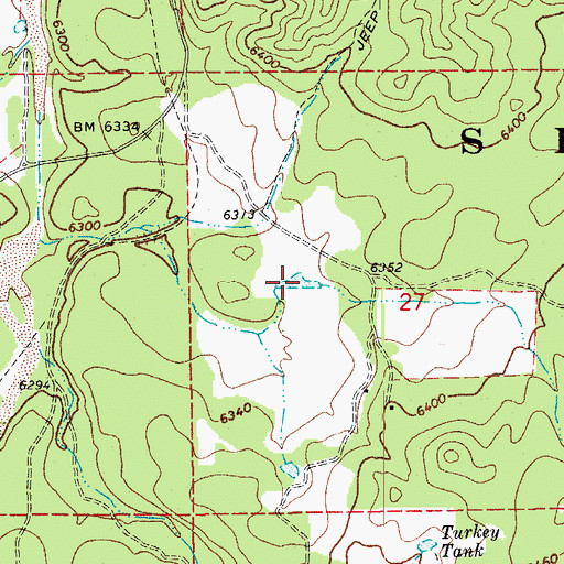 Topographic Map of Capps Tank, AZ