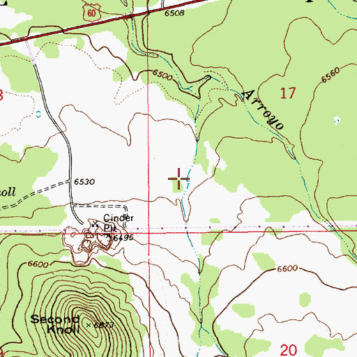 Topographic Map of Accord Tank, AZ