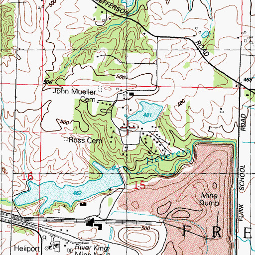 Topographic Map of American Legion Freedom Park, IL