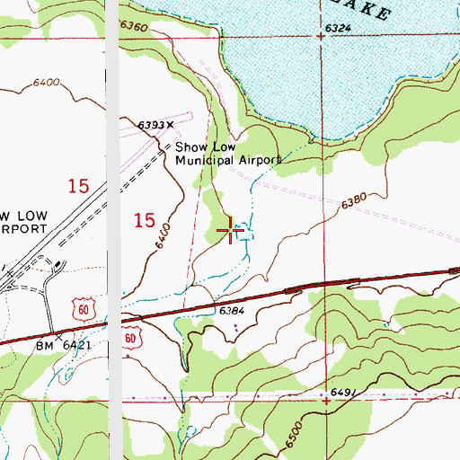 Topographic Map of Airport Tanks, AZ