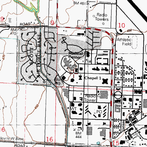 Topographic Map of Chapel One, IL