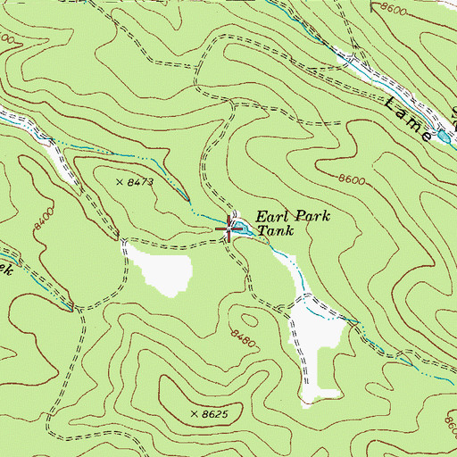Topographic Map of Earl Park Tank, AZ