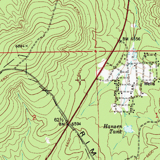 Topographic Map of Pit Tank, AZ