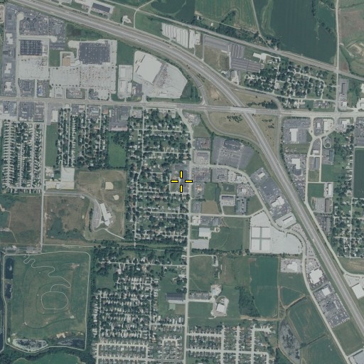 Aerial/Satellite Image of Central Elementary School, IL