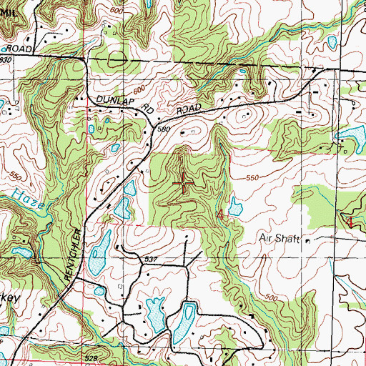 Topographic Map of Julius J Knobeloch Woods Nature Preserve, IL