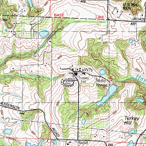 Topographic Map of Saint Clair Associated Vocational Enterprises, IL