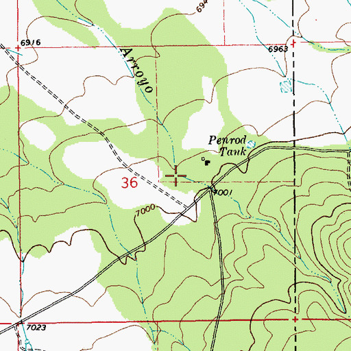 Topographic Map of Nancy Tanks, AZ